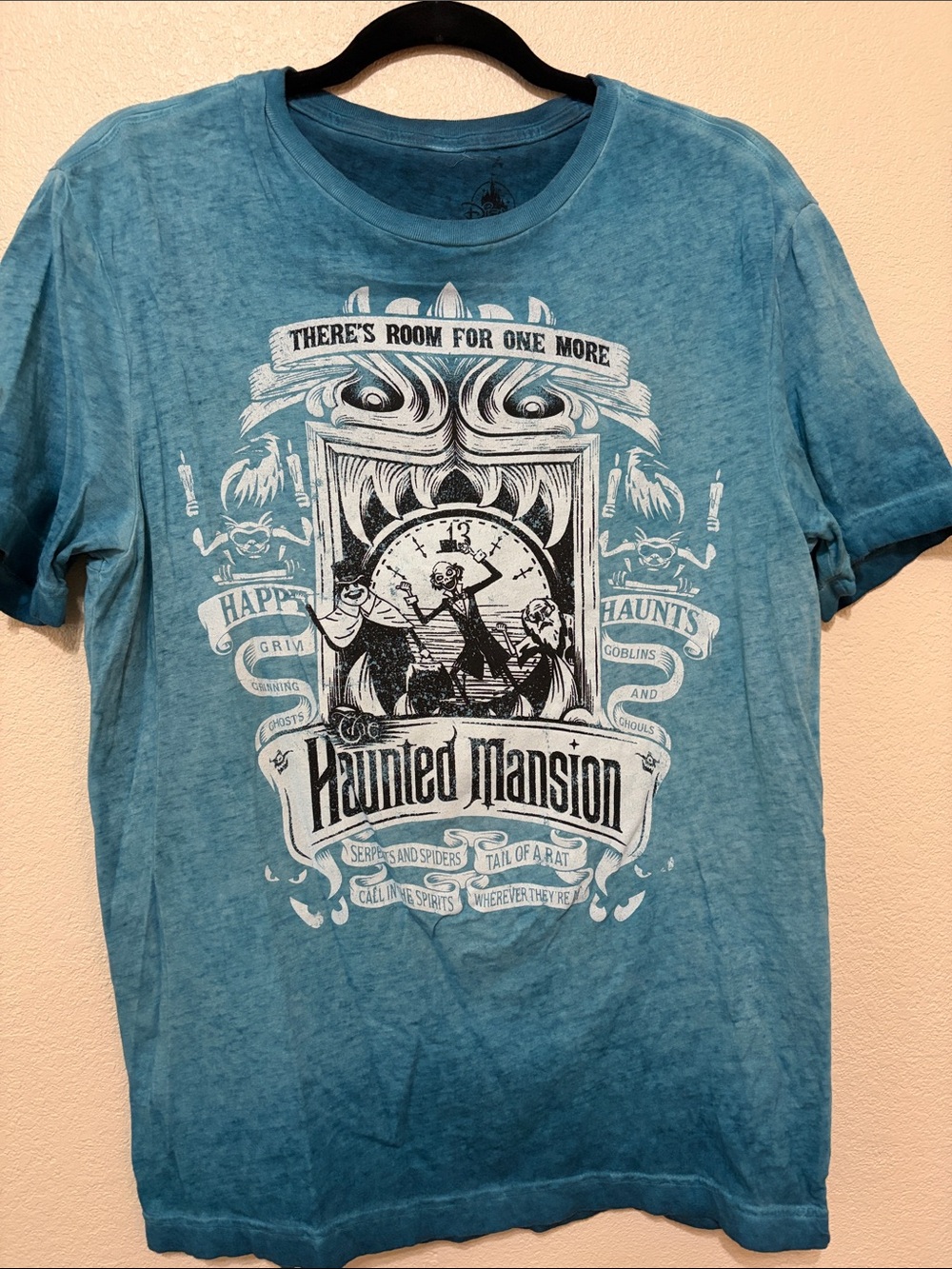 Disney Haunted Mansion Graphic Tee - Blue Teal